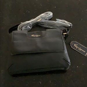 Foley+Corinna: HYGGE TOWER CROSS BODY PURSE/Black